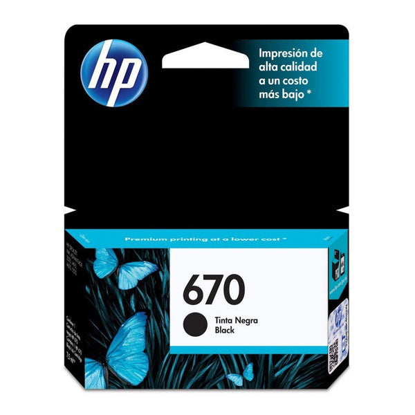 HP 670 tinta negra ink advantage - 14 ml