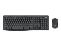 Logitech MK295 Silent - Juego de teclado y ratón - inalámbrico 2.4 GHz - Black
