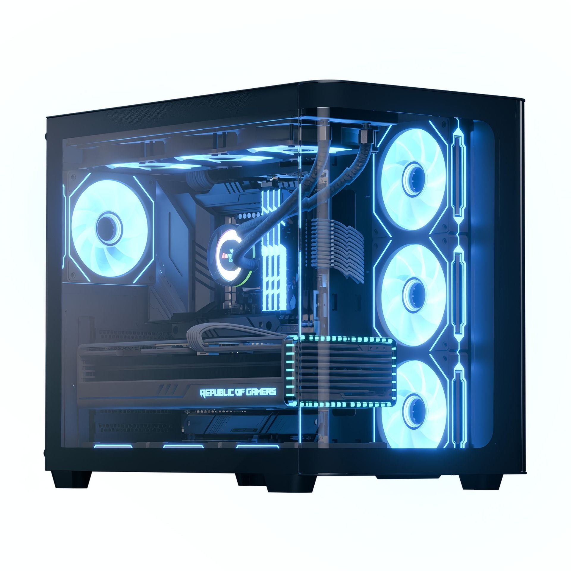 Case gaming Aerocool P500C RGB mid tower vidrio Imagen secundaria del producto