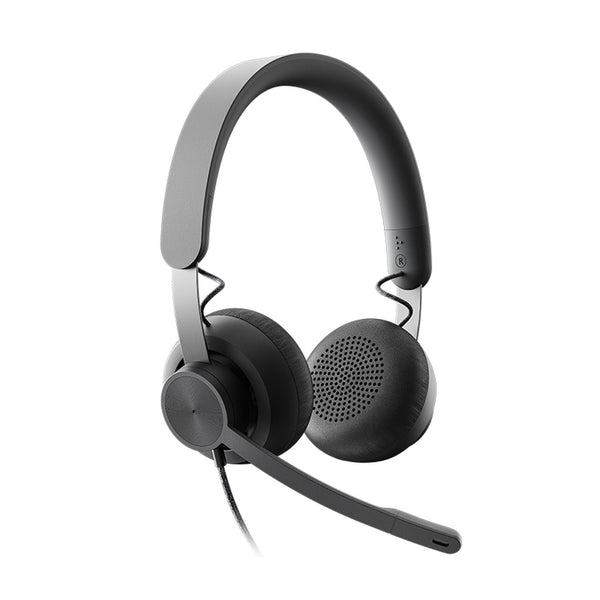 Logitech zone wired auricular USB-C grafito