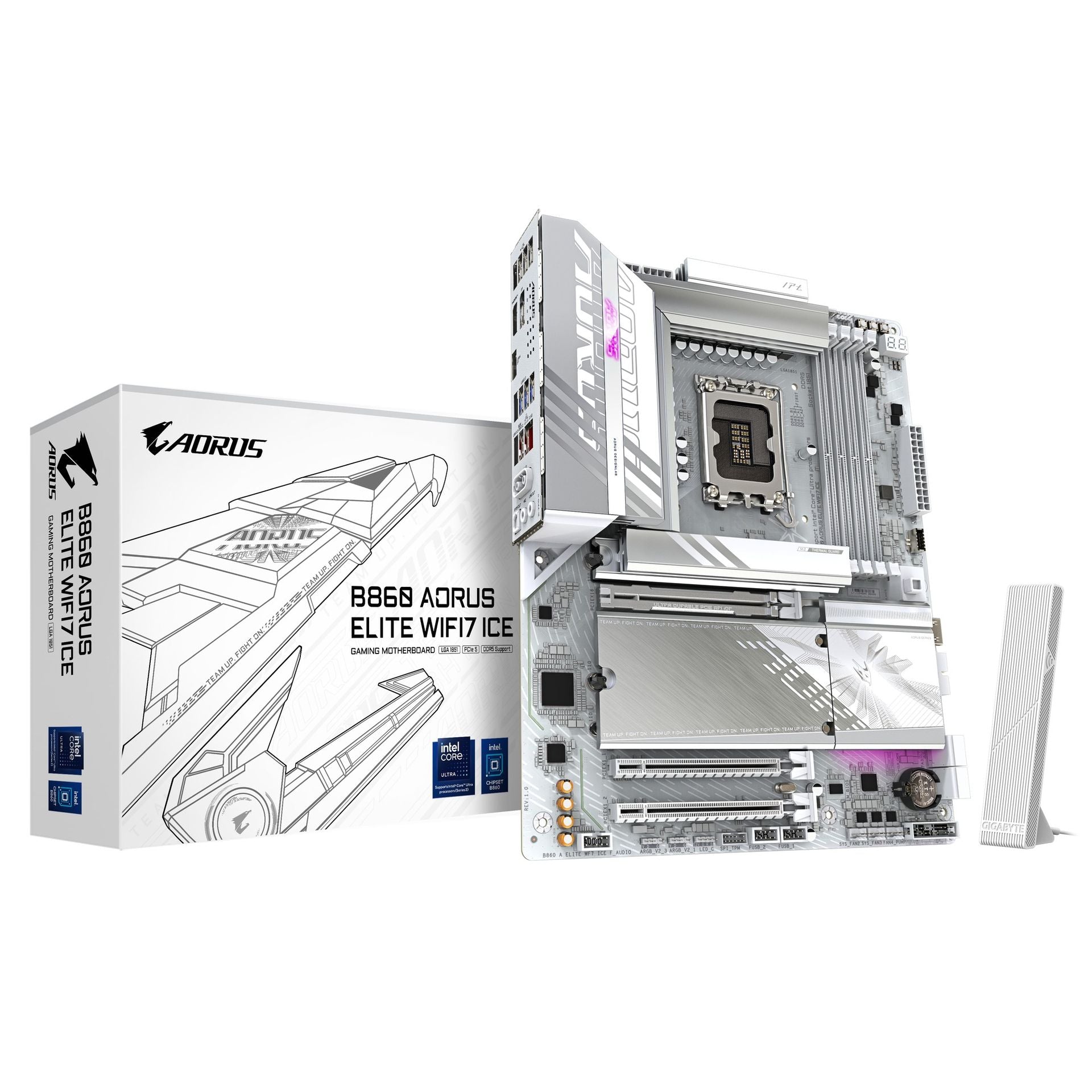 Tarjeta madre Gigabyte B860 a elite WF7 ice LGA1851 ATX DDR5 Imagen secundaria del producto