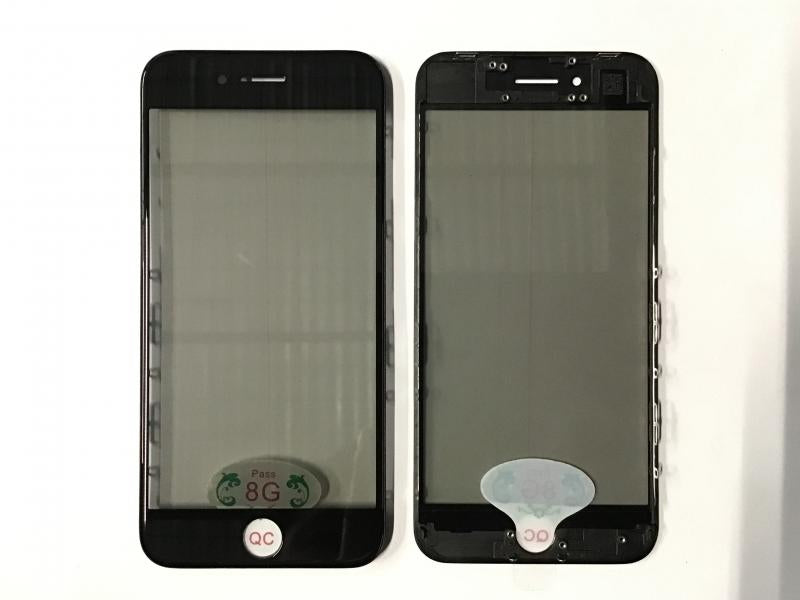 Set de Reparacion Glass+oca+marco+polarizado Iphone Sunshine - 8G Negro