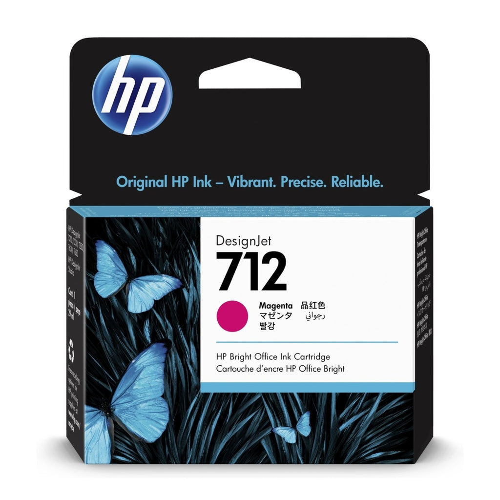 HP Cartucho Tinta 712 Magenta 29Ml 3ED68A