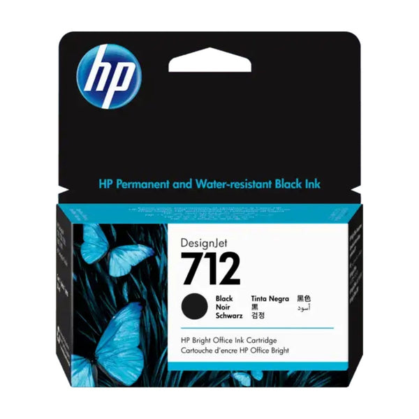 HP Cartucho Tinta 712 Negro 38Ml 3ED70A