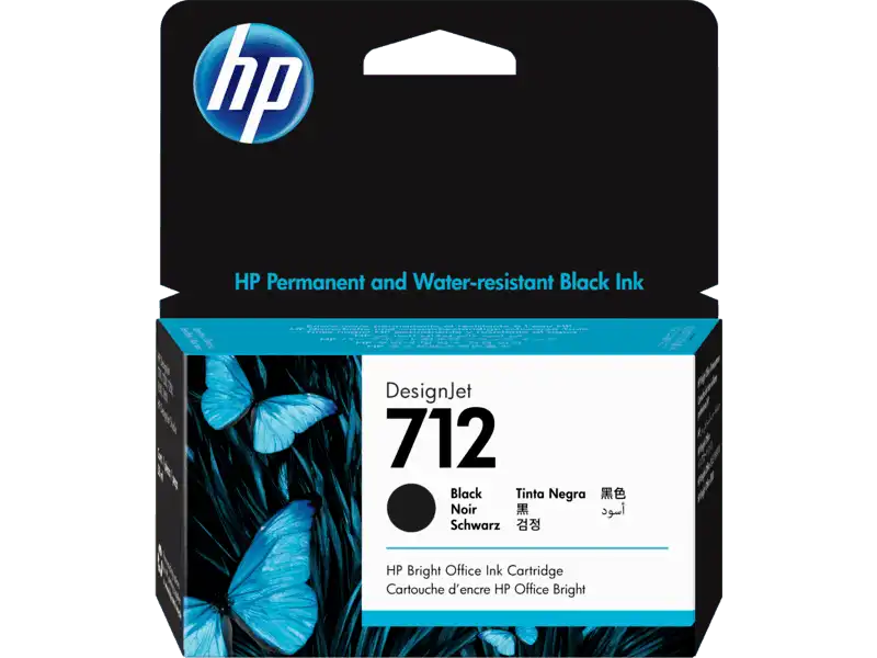 HP cartucho de tinta #712 negro 38Ml 3ED70A