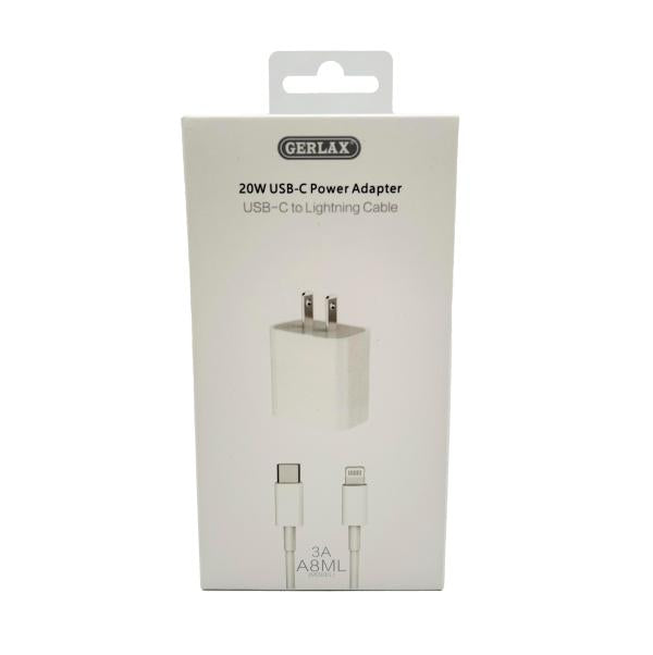 Cargador Casa A8ML Gerlax - Blanco Tipo C-l