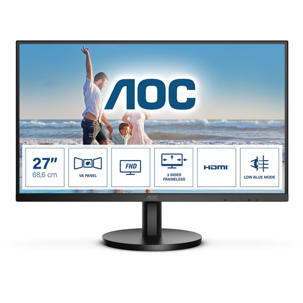 Monitor AOC 27 pulgadas 27b3hm FHD 75 Hz HDMI VGA plano slim