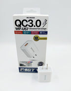 CARGADOR COMPLETO USB MICRO 25W MODELO P33 PZX BLANCO