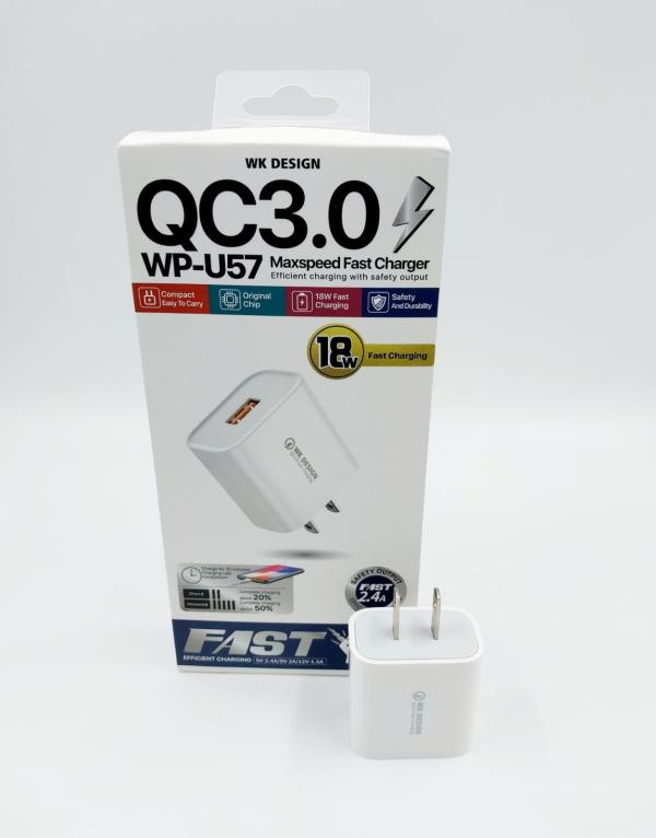 CARGADOR COMPLETO USB MICRO 25W MODELO P33 PZX BLANCO