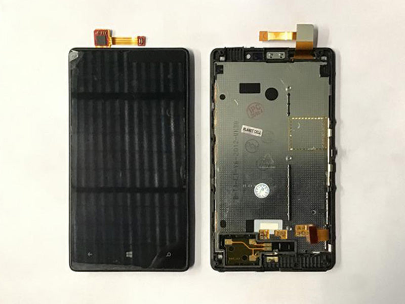 Repuesto LCD PANTALLA NOKIA LUMIA 820 RM-825V COMPLETA NEGRA CON MARCO