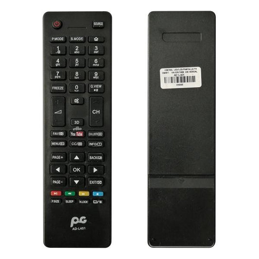 CONTROL UNIVERSAL TELEVISOR PANTALLA SMART TV HAIER ONN AD-L401 B.AAA