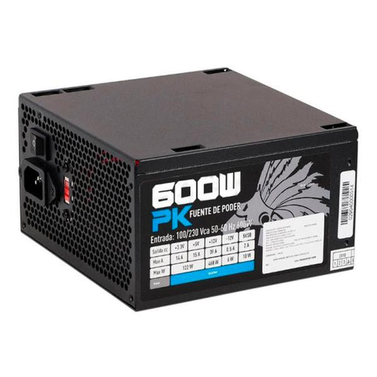 FUENTE DE PODER EAGLE WARRIOR WHITE 600W PK600RSF001X