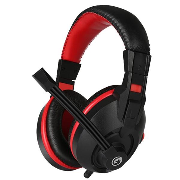 AUDIFONO LINEA SCORPION H8321 MARVO - NEGRO ROJO