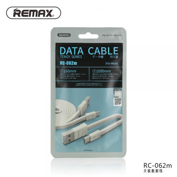 CABLE USB MICRO B RC-062M TENGY SERIES REMAX BLANCO