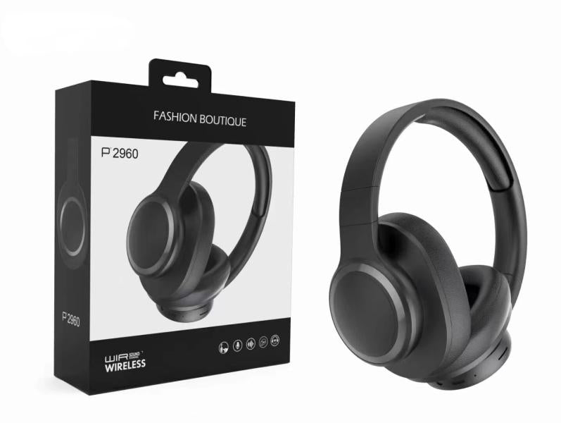 AUDIFONOS DE DIADEMA CON BLUETOOTH P2960 NEGRO