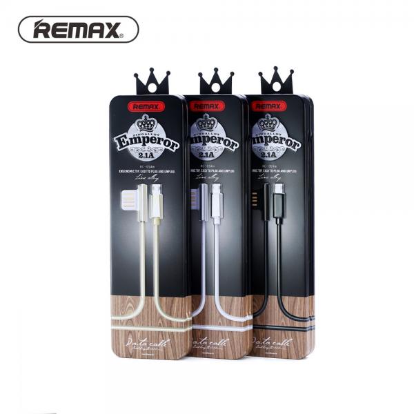 CABLE USB LIGHTNING RC-054I EMPEROR SERIES REMAX PLATEADO