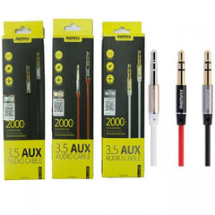 CABLE AUXILIAR 3.5 RL-L100 1MT REMAX NEGRO