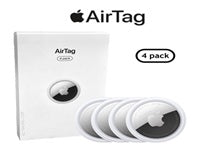 Apple AirTag - Etiqueta Bluetooth antipérdida para teléfono móvil, tableta (paquete de 4) - para iPhone/iPad/iPod