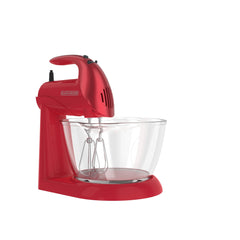 Black   Decker Batidora de pedestal 250w  Roja tazon de vidrio -  MX900-RLA