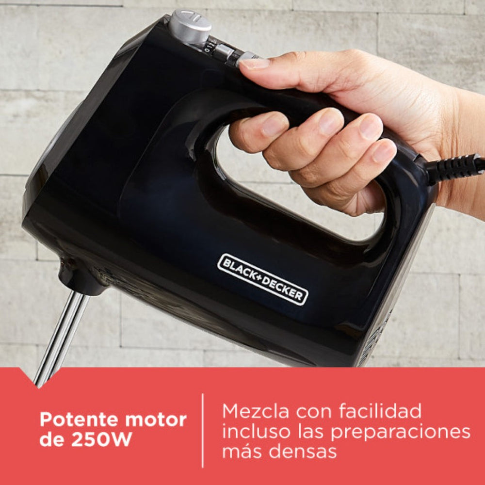 Black   Decker batidora 250W  tazon vidrio y inox-  MX9125-1BDLA