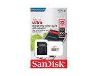 SanDisk Ultra - Tarjeta de memoria flash (adaptador microSDHC a SD Incluido) - 32 GB