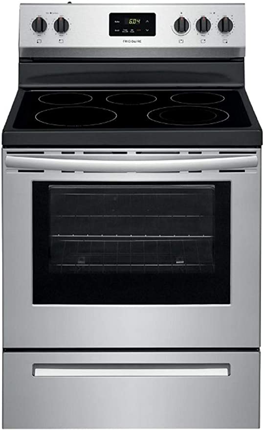 Frigidaire cocina electrica 30 vitroceramica 5 quemadores acero Inoxidable FCRE3052As