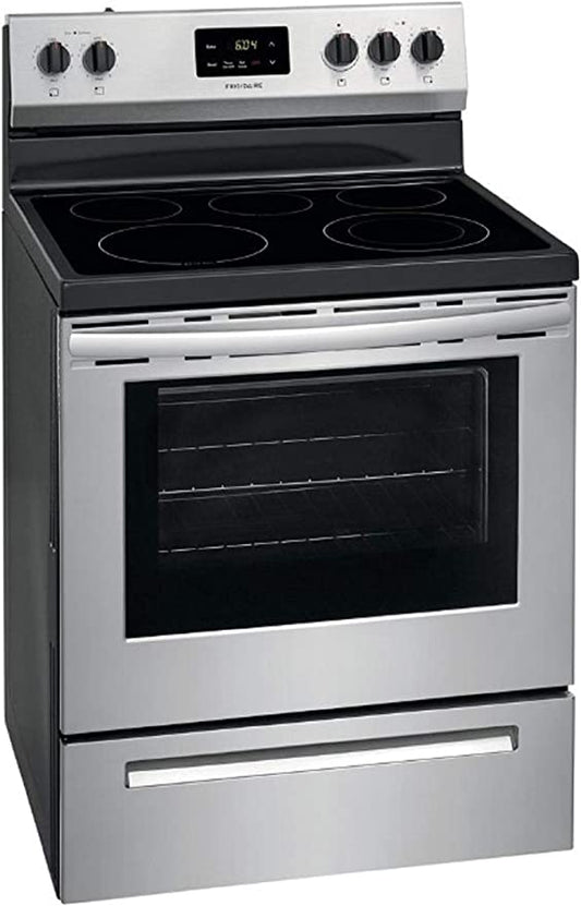 Frigidaire cocina electrica 30 vitroceramica 5 quemadores acero Inoxidable FCRE3052BS