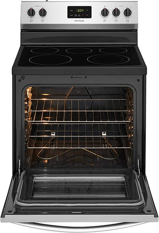 Frigidaire cocina electrica 30 vitroceramica 5 quemadores acero Inoxidable FCRE3052As