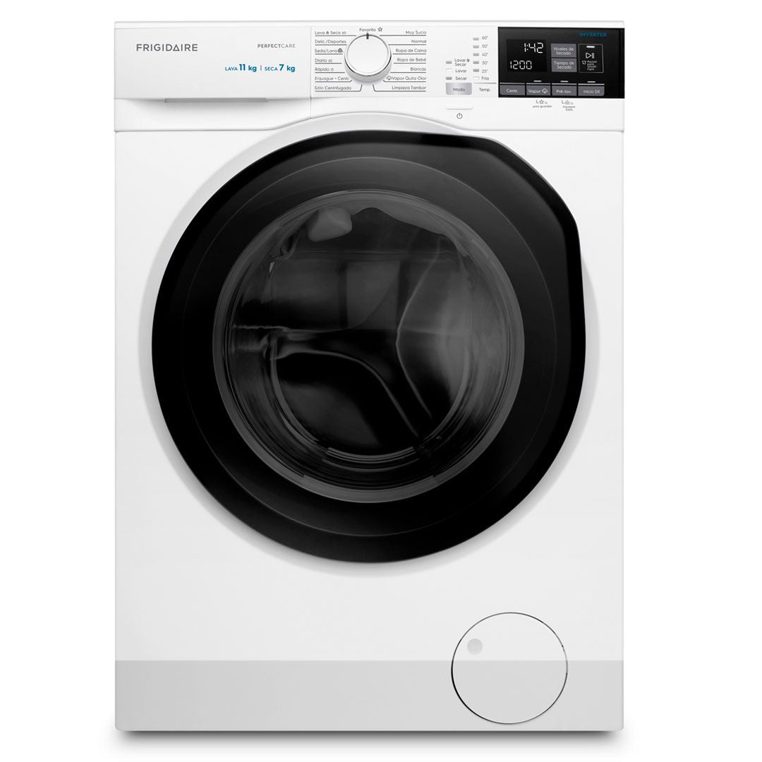 Frigidaire lavasecadora 11kg / 7kg blanca FWD11M4W