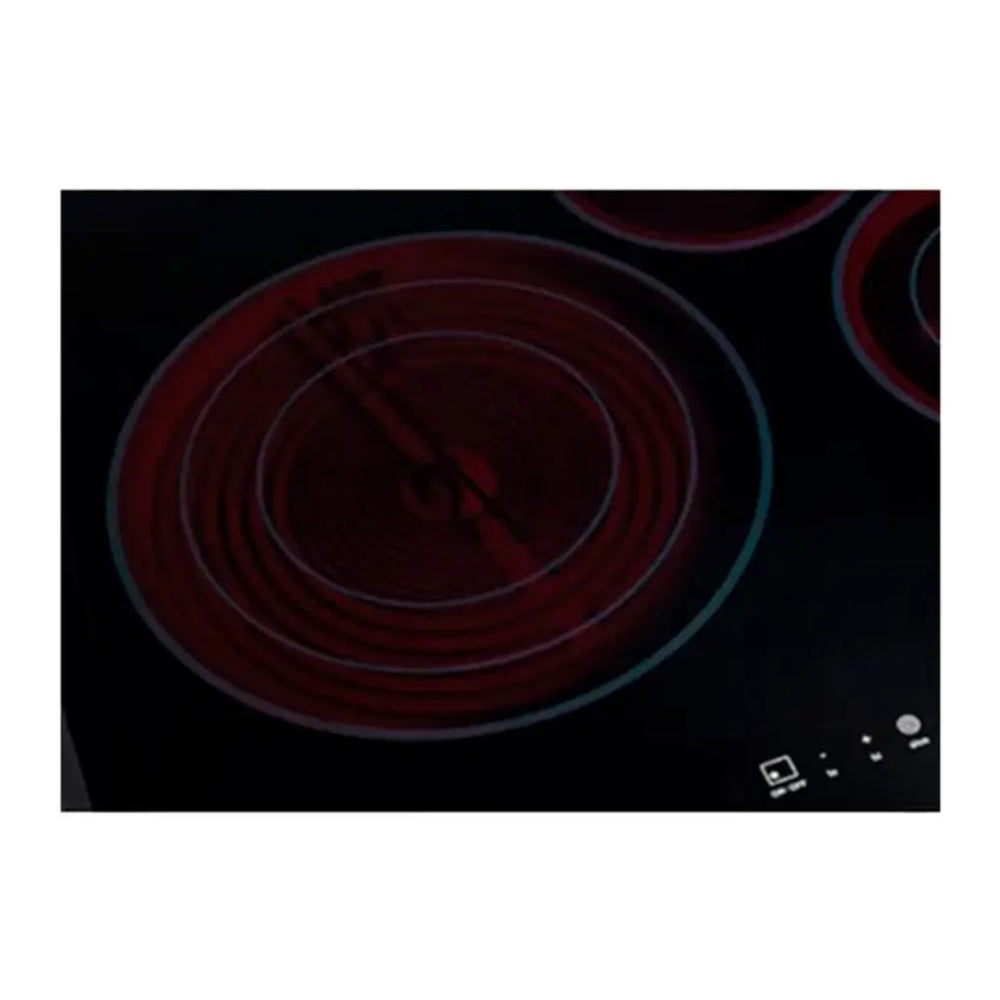 Frigidaire plantilla eléctrica vidrio 24" empotrable 4 quemadores ETEF24F7ESB