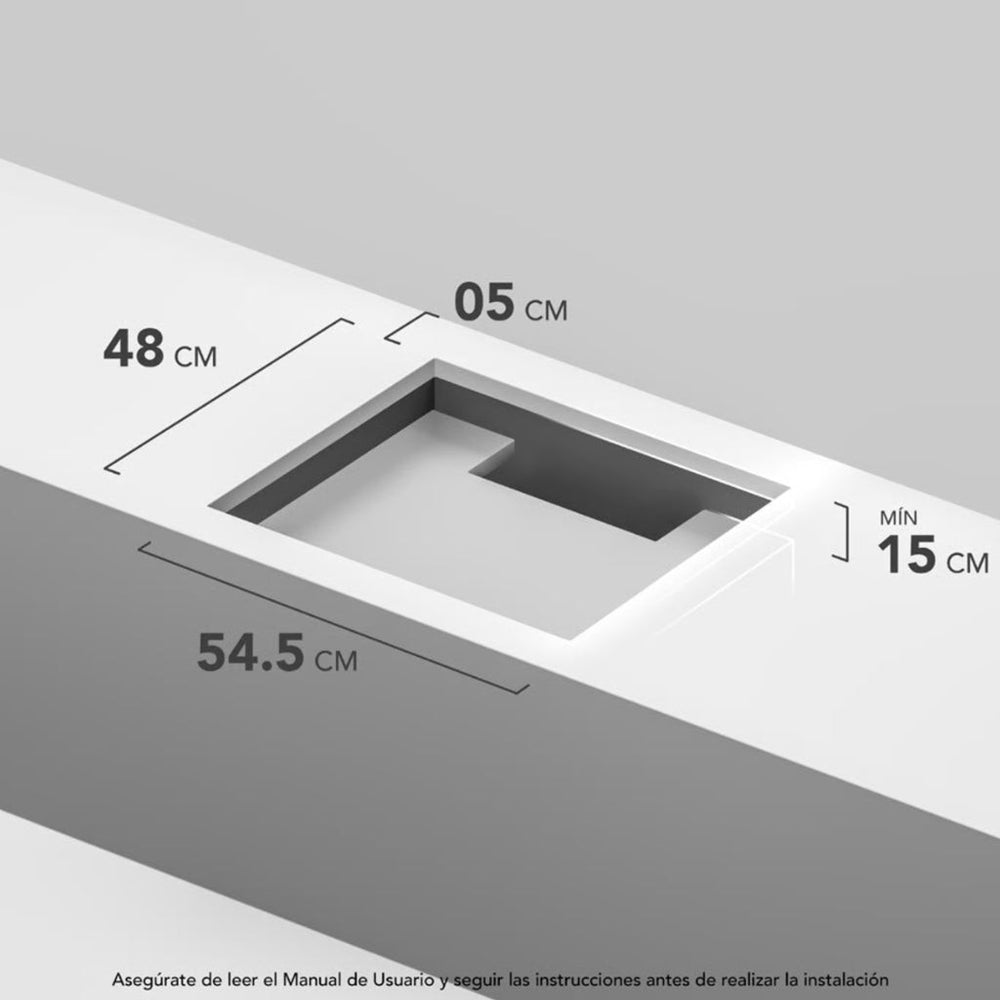 Frigidaire plantilla de gas 24" vidrio empotrable 4 quemadores FTGY24R0EMS