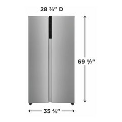 Frigidaire refrigerador side by side 21 pies Inverter FRSG2115AV