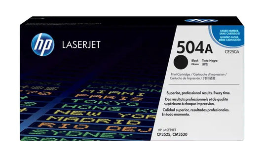 HP toner negro #504 5000 pgs CE250A