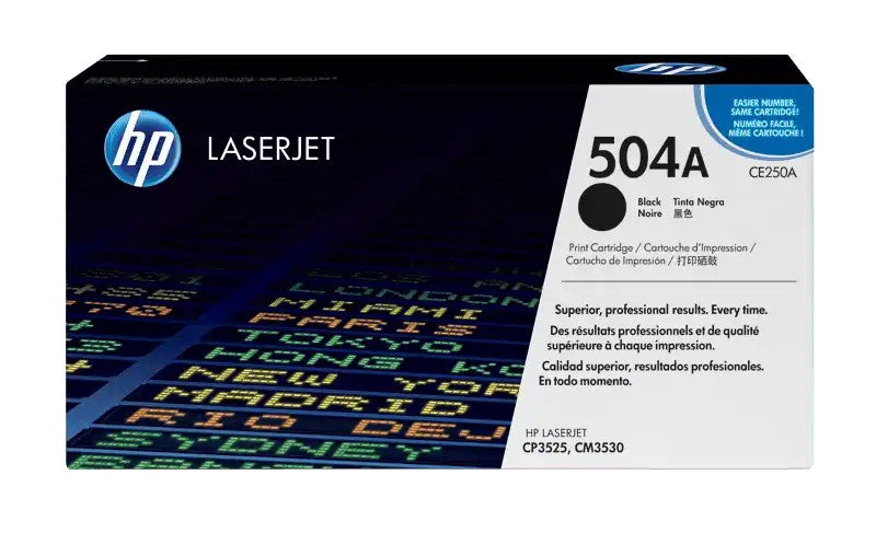 HP toner negro #504 5000 pgs CE250A