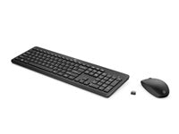 HP - Keyboard and mouse set - Wireless - Black