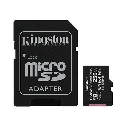 Kingston tarjeta de memoria micro SD canvas c/adaptador (clase 10) SDCS2/256GB