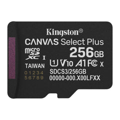 Kingston tarjeta de memoria Micro SD canvas select plus c/adaptador - SDCS3/256GB