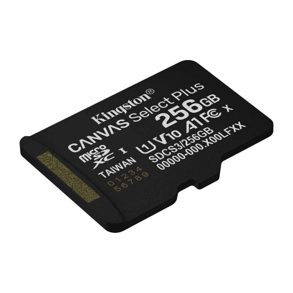 Kingston tarjeta de memoria Micro SD canvas select plus c/adaptador - SDCS3/256GB
