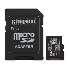 Kingston tarjeta de memoria Micro SD canvas select plus c/adaptador - SDCS3/64GB