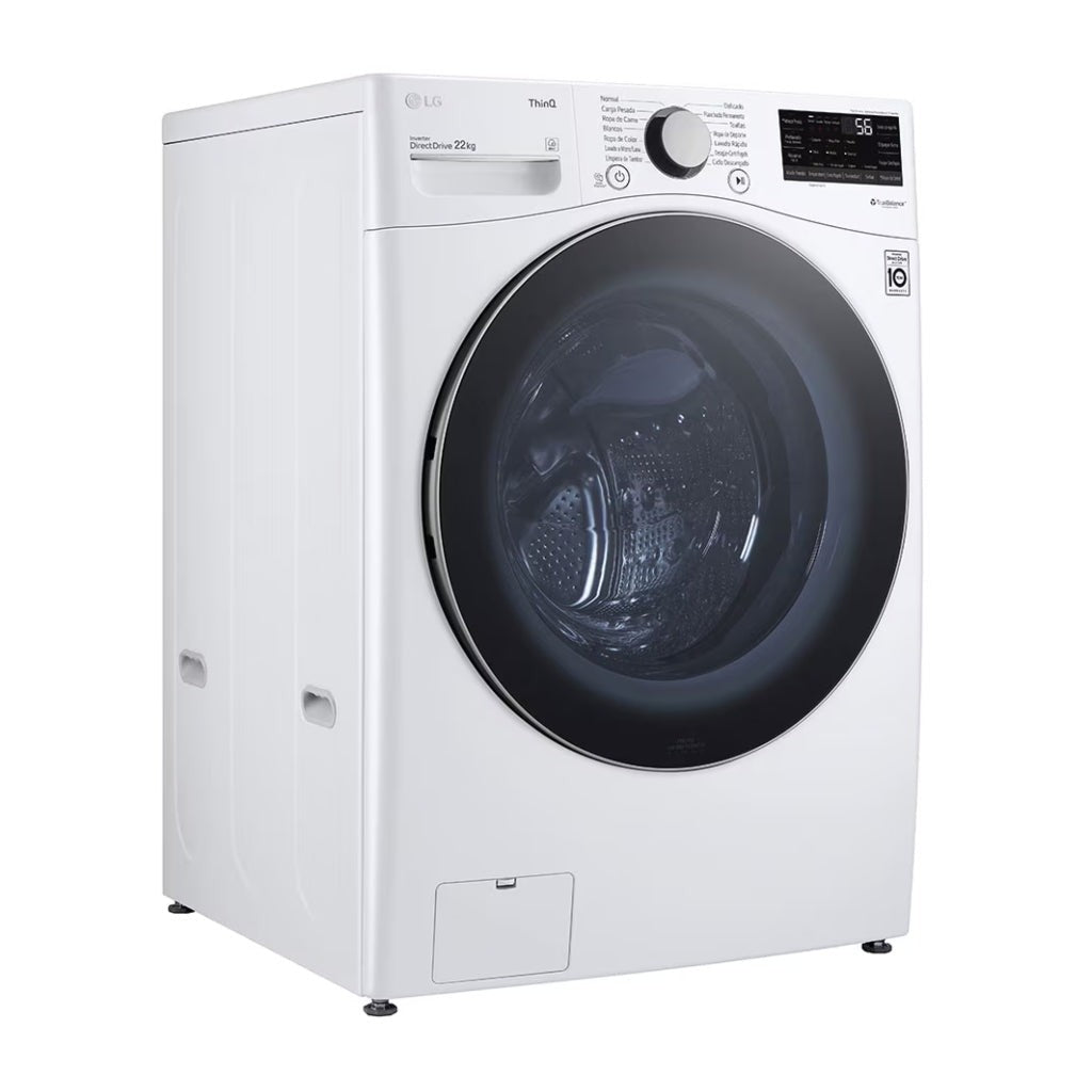 LG Lavadora Fornt  loading 22 kg white WM22WV26R