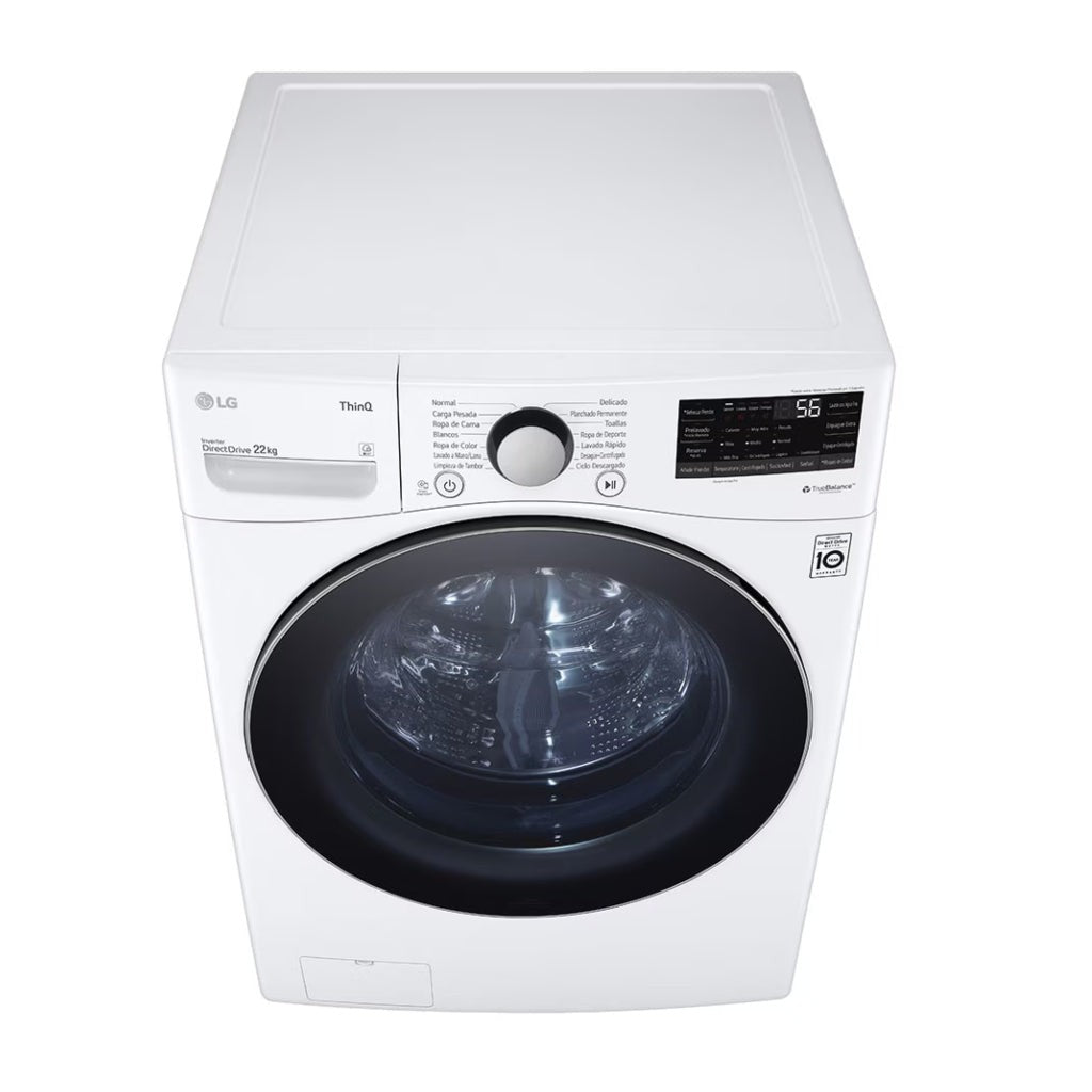 LG Lavadora Fornt  loading 22 kg white WM22WV26R