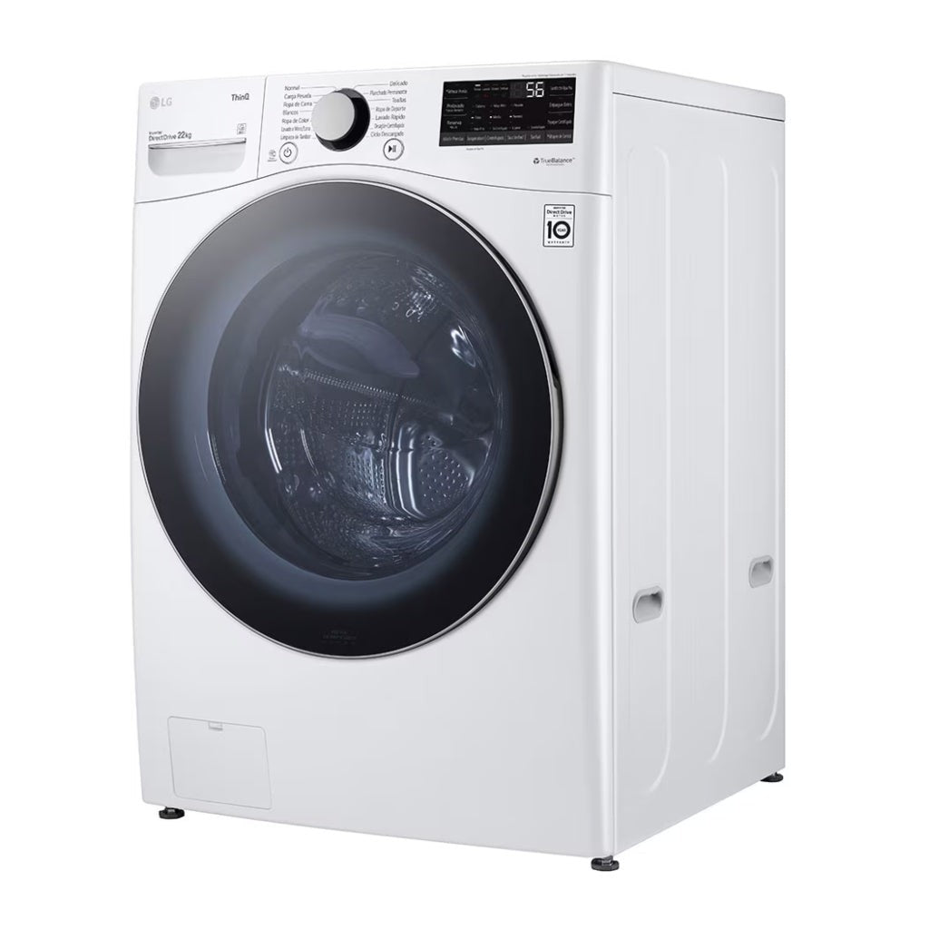 LG Lavadora Fornt  loading 22 kg white WM22WV26R