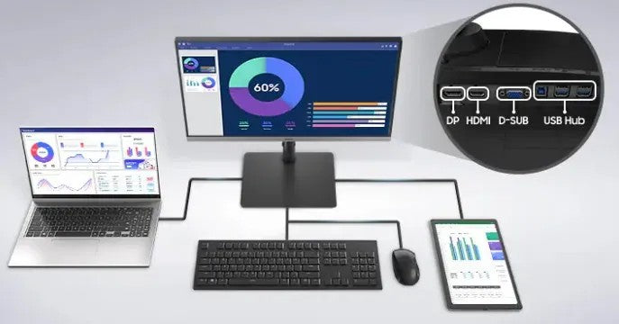 MONITOR PLANO 27” SAMSUNG FHD HDMI/VGA/DISP