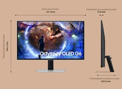 MONITOR SAMSUNG 27" FLAT OLED QHD GAMING