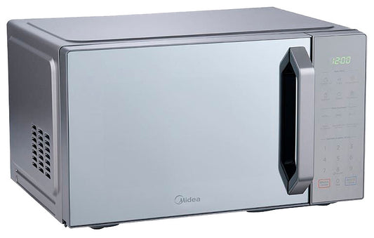 Midea microondas 1.1pc puerta acabado espejo gabinete gris con grill MMDXG11S2MG