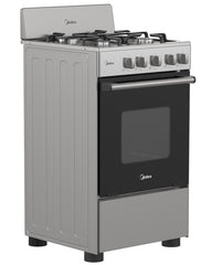 Midea cocina a gas 20 pulgadas 4 quemadores hierro fundido MGS20F0BKAGG-CA