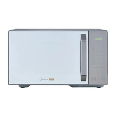 Midea microondas 1.1pc puerta acabado espejo gabinete gris con grill MMDXG11S2MG