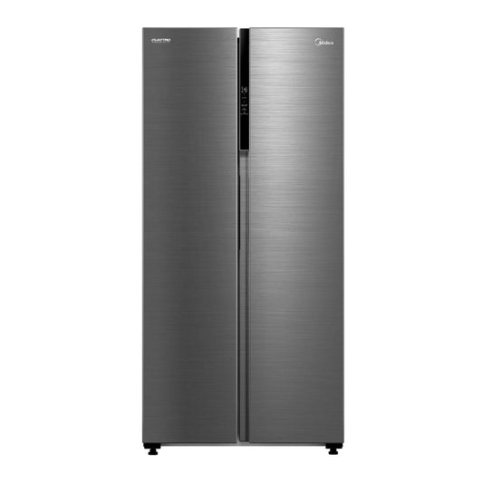 Midea refrigerador 16 pc color acero side by side inverter MDRS619FGM46