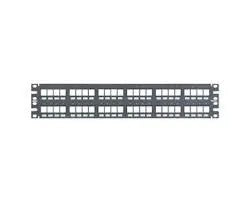 PATCH PANEL NK KEYSTONE 48PUERTOS 2U NEG