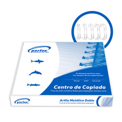 Perfex arillo metalico paso 3:1 7/16''  caja 80 unds